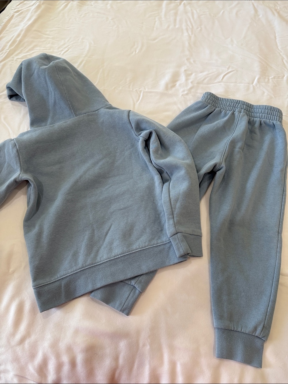 Jordan Kids Light Blue Hoodie & Joggers Set with White Jumpman - Picture 2 of 2
